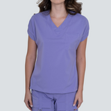 Women's V-neck One Pocket Scrub Top