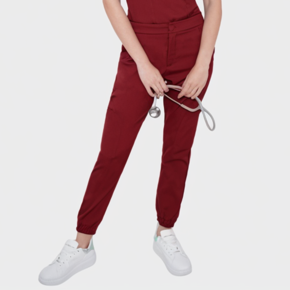 Women's Six Pockets Adjustable Waist Scrub Pant