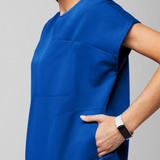 V-neck Three Pockets Scrub Top