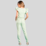 Women's Elastic Waist Slim Fit Scrub Pant