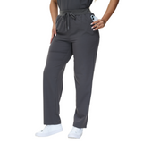 Beata Six-Pocket Straight Scrub Pants with adjustable drawcord and vibrant design.