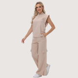 Women's Cargo Scrub Pant with Stylish Tailoring Details