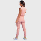 Women's Sporty Elastic Waist Scrub Pant