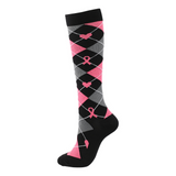 Pink Ribbon Knitted Compression Socks