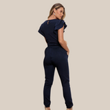 Women's Two Pockets Scrub Pant With Elastic Waistband