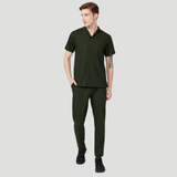 Men's Elastic Waist Five Pockets Scrub Pant