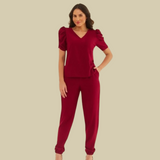 Women's Two Pockets  Scrub Pant With Elastic Waistband