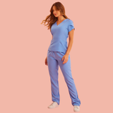 Women's Tulip Sleeve V-neck Scrub Top