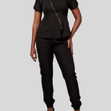 Women's Elastic Leg And Waist Scrub Pant