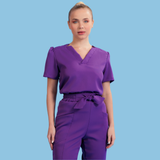 Women's Slim V-neck Scrub Top