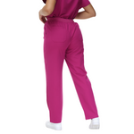 Beata Six-Pocket Straight Scrub Pants with adjustable drawcord and vibrant design.