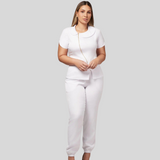 Women's Elastic Leg And Waist Scrub Pant