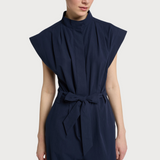 Women's Stand-up Collar Side Pockets Jumpsuit