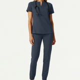 Women's V-neck One-Pocket Slim Scrub Top