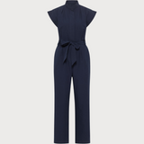 Women's Stand-up Collar Side Pockets Jumpsuit