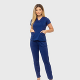 Women's V-neck Sporty Look Scrub Top