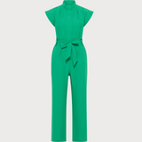 Women's Stand-up Collar Side Pockets Jumpsuit