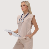 Women's Thin Waist Slim Fit Scrub Top