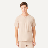 Men's Raglan Sleeve Three Pockets Scrub Top