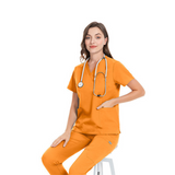 Alexis V-neck Five-Pocket Scrub Top