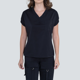 Women's V-neck One Pocket Scrub Top