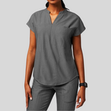 V-neck Three Pockets Scrub Top