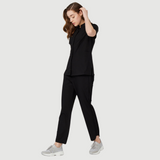 Women's Elastic Waist Three Pockets Scrub Pant