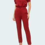 Women's Modern Elastic Waistband Tie Scrub Pant