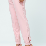 Women's Elastic Waist With Button Slim Fit Scrub Pant