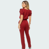 Women's Modern Elastic Waistband Tie Scrub Pant