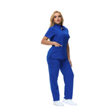 Beata Six-Pocket Straight Scrub Pants