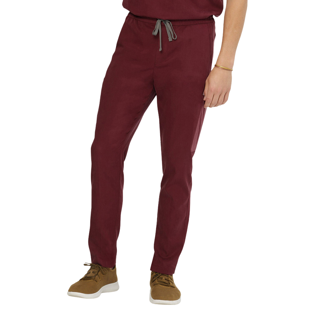 Men's Seven Pockets Tapered Scrub Pants