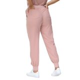 Belinda Five-Pocket Jogger Scrub Pants with vibrant drawstring and yoga waistband.