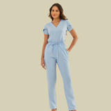 Women's Tulip Sleeve V-neck Scrub Top