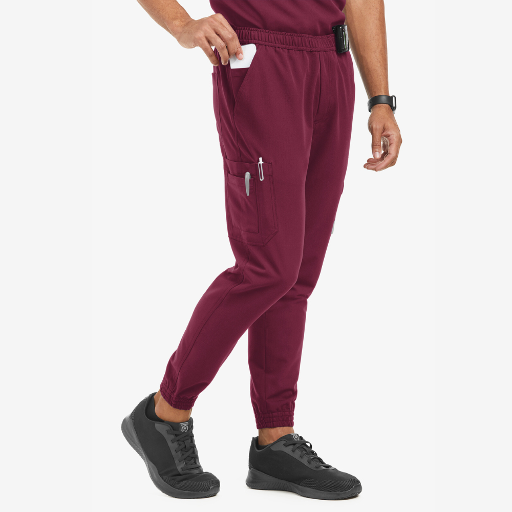 Men's 10-Pocket Jogger STRETCH Scrub Pants