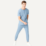 Men's Ribbed Leg Three Pockets Scrub Pant