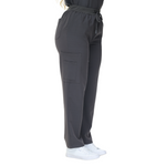 Beata Six-Pocket Straight Scrub Pants with adjustable drawcord and vibrant design.