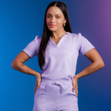 Women's Slim V-neck Scrub Top