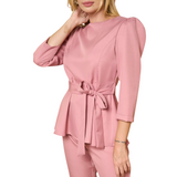 Women's Peplum Style Princess Sleeves Scrub Top