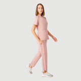 Women's Elastic Waist Three Pockets Scrub Pant