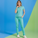 Women's V-neck Sporty Look Scrub Top