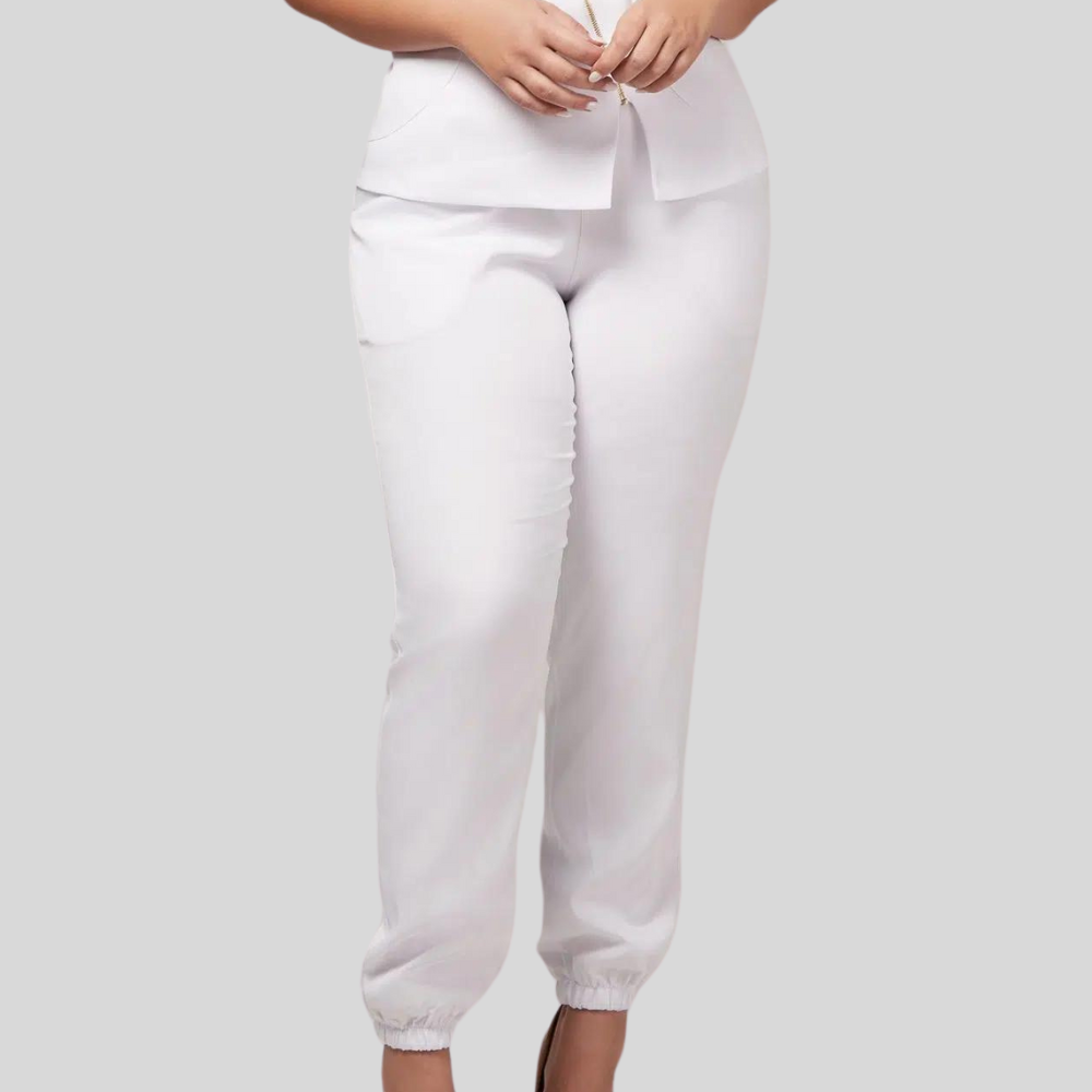 Women's Elastic Leg And Waist Scrub Pant