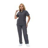 Beata Six-Pocket Straight Scrub Pants