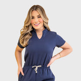 Women's High V Neck Scrub Top