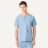 Men's Raglan Sleeve Three Pockets Scrub Top