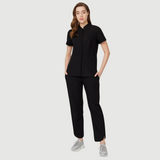 Women's Elastic Waist Three Pockets Scrub Pant