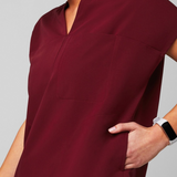 V-neck Three Pockets Scrub Top