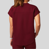 V-neck Three Pockets Scrub Top