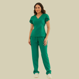 Women's Tulip Sleeve V-neck Scrub Top