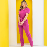 Women's Slim V-neck Scrub Top